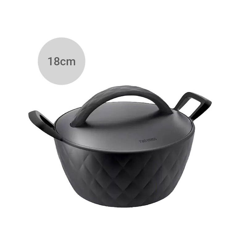 Nồi Lock&Lock Salon 2 Tay Cầm (Có Thể Sử Dụng Bếp Từ) - Màu Đen - 3 Kích Cỡ (18cm, 20cm, 24cm) - GTH3182-IH, GTH3202-IH, GTH3242-IH, GTH3244-IH image number null